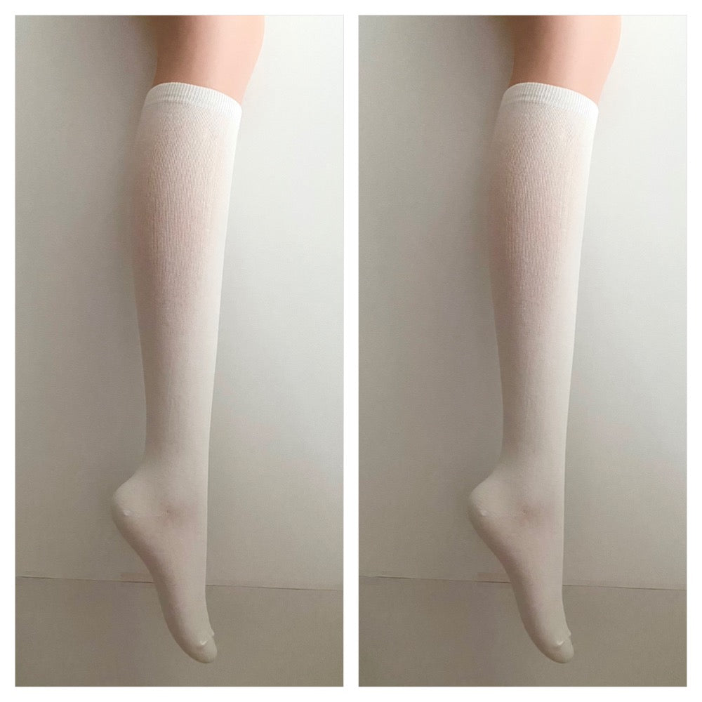 Solid Color Knee-high Socks