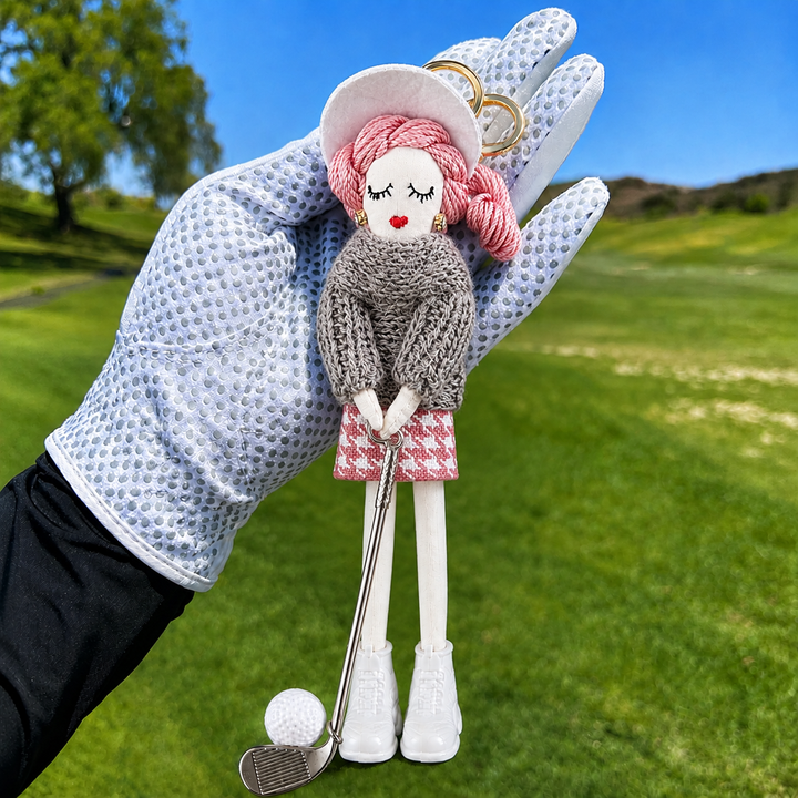 Handmade Golf Doll Bag Charm Keychain