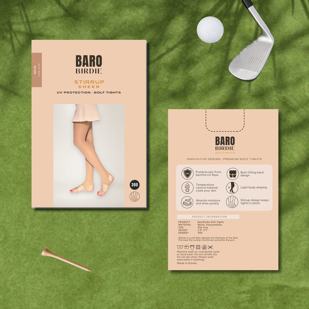 30D Stirrup Golf Pantyhose Stocking UV Protection