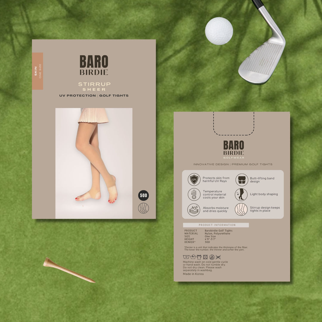 50D Stirrup Golf Stocking Pantyhose for Women