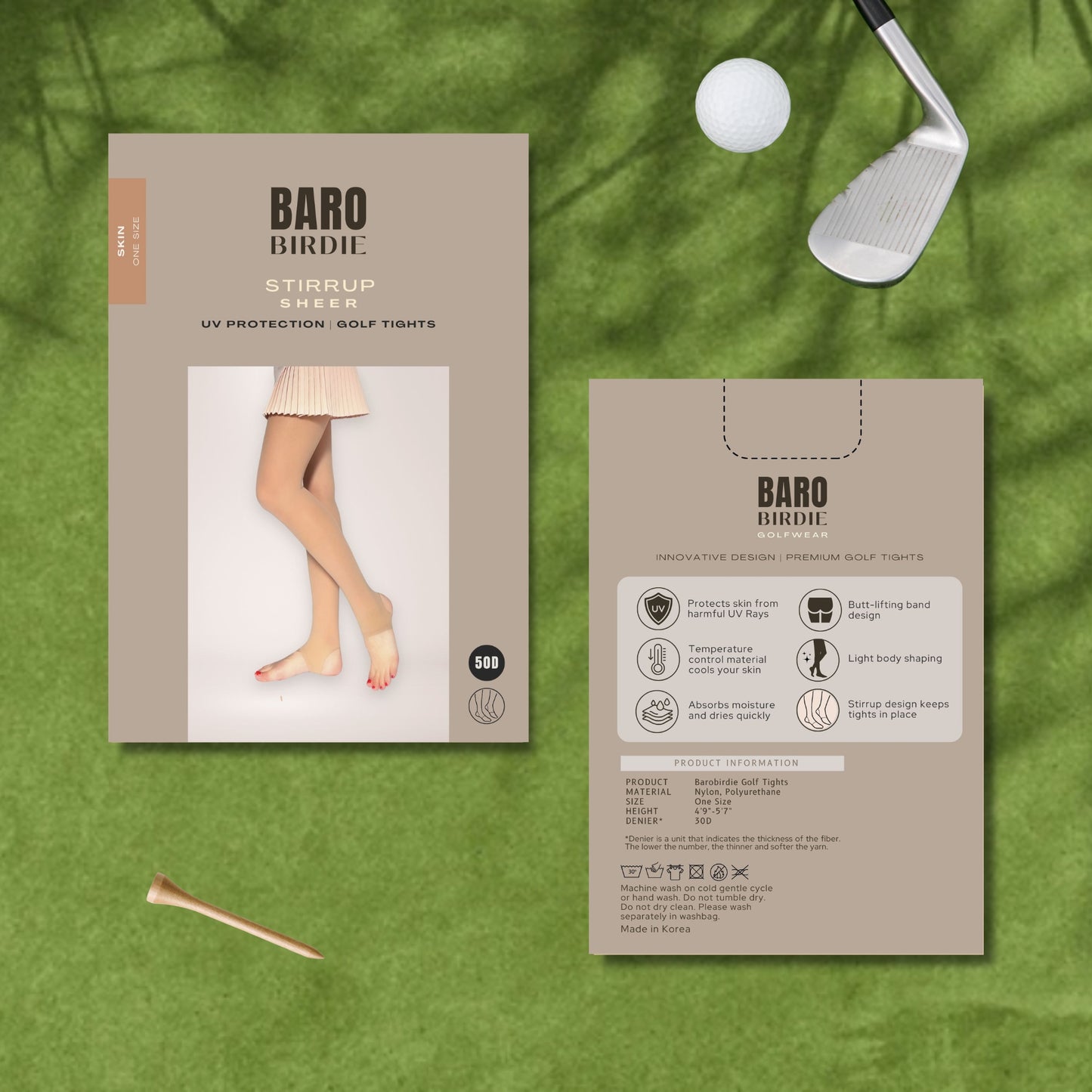 50D Stirrup Golf Stocking Pantyhose 50D for Women