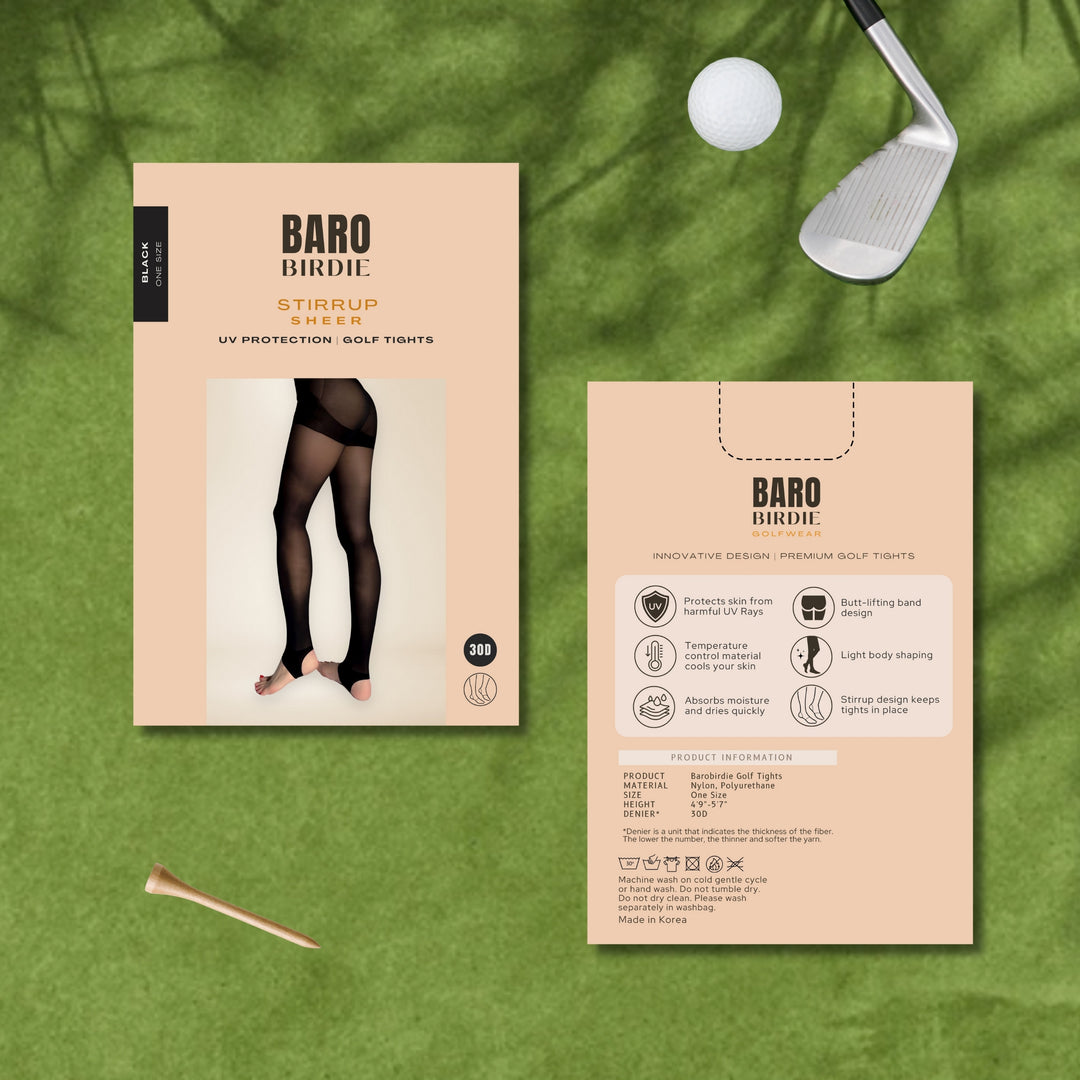 30D Stirrup Golf Pantyhose Stocking UV Protection