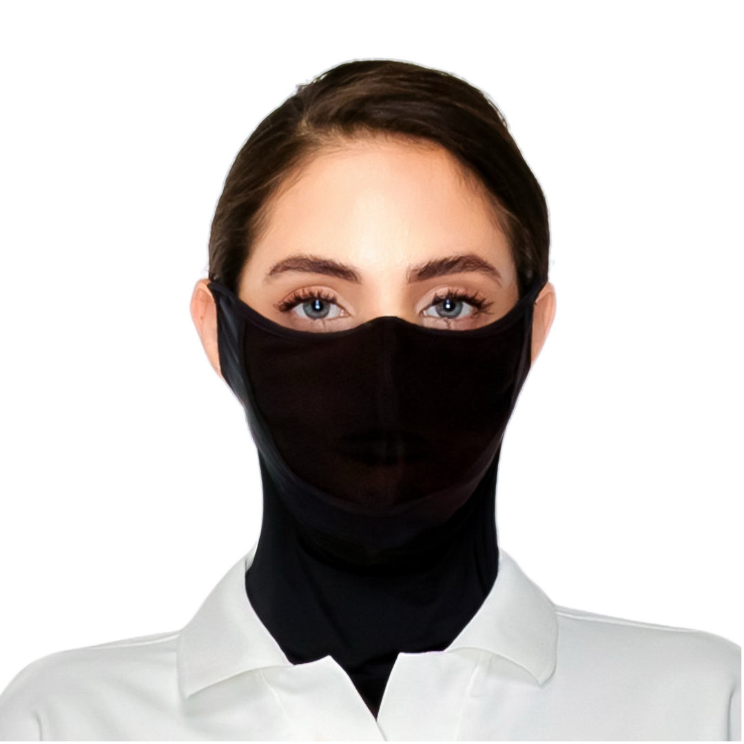 Premium Golf Cooling Face Mask White,Skin&Black