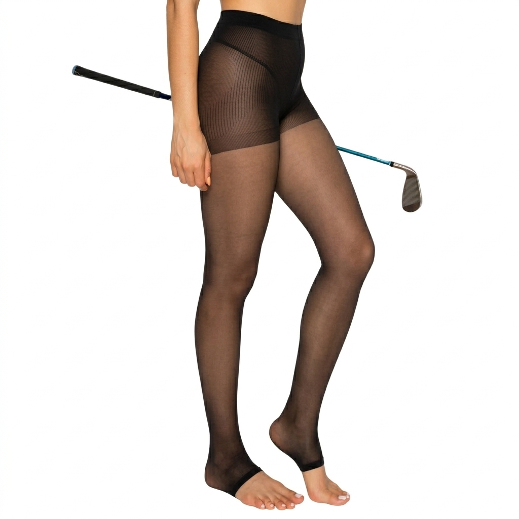 Aqua 30D Golf Stocking Leggings Style