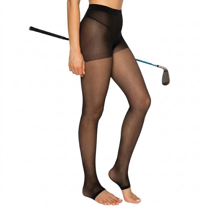Aqua 30D Golf Stocking Leggings Style