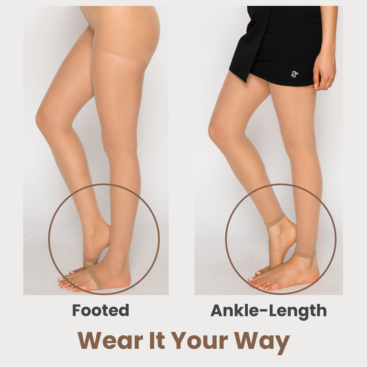 Aqua 30D Golf Stocking Leggings Style