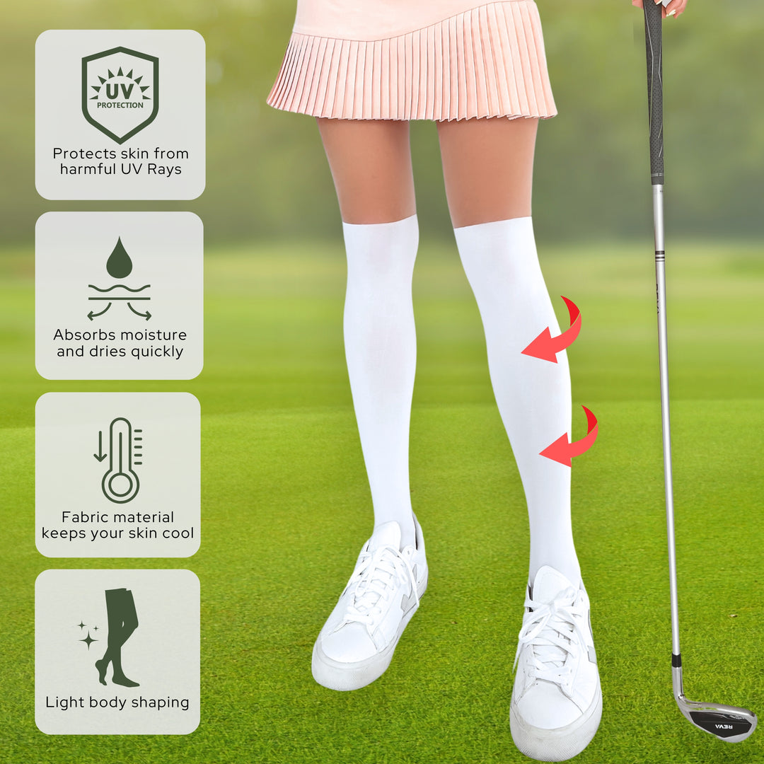 Golf Two-Tone Over-Knee-High Stockings Pantyhose Women's