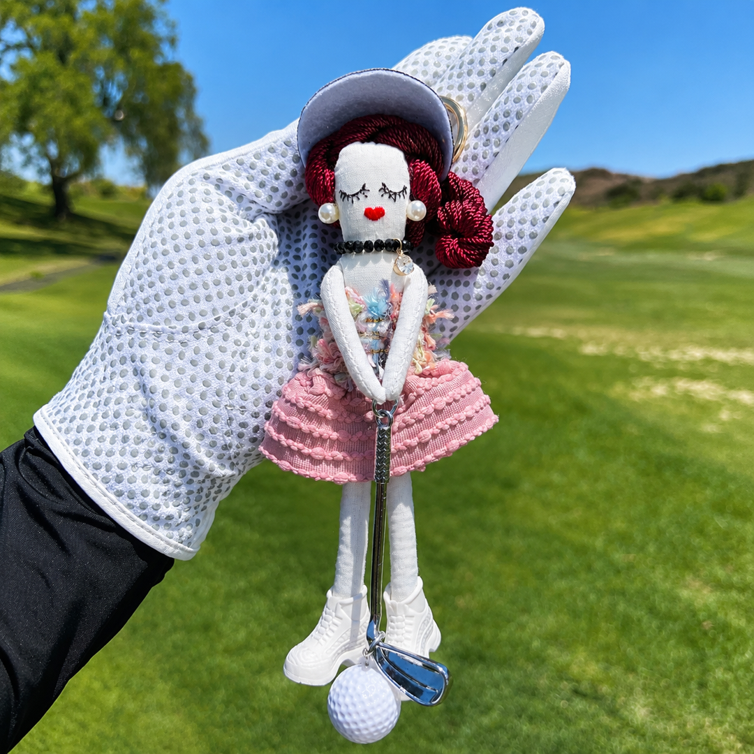 Handmade Golf Doll Bag Charm Keychain