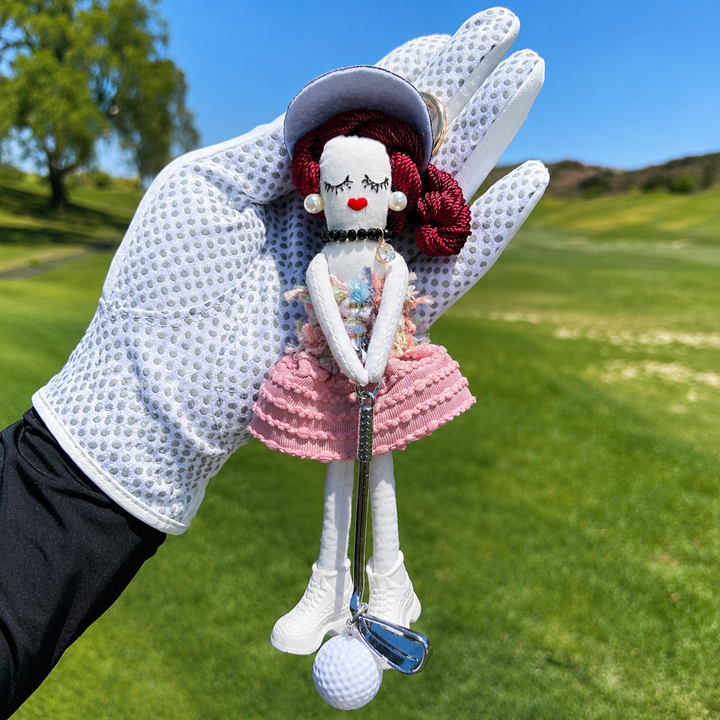 Handmade Golf Doll Bag Charm Keychain