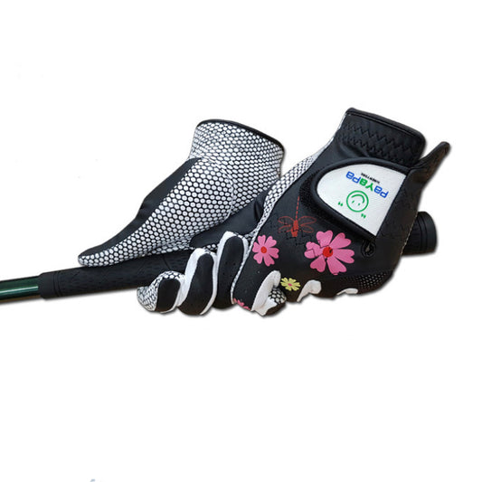 [Payapa] Women's Black Golf Gloves for both hands
