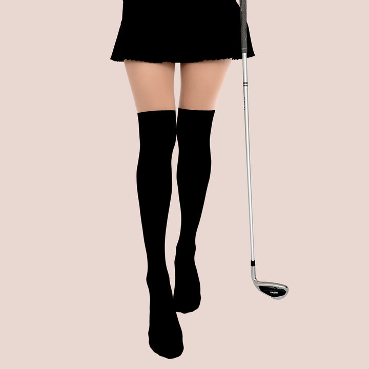 Golf Two-Tone Over-Knee-High Stockings Pantyhose Women's