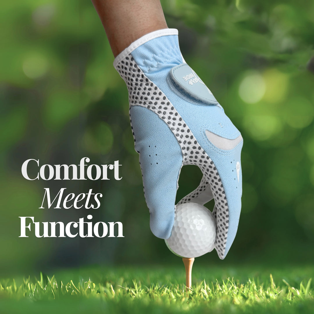Women's Sky Blue 1 Pair Both Hand Golf Gloves
