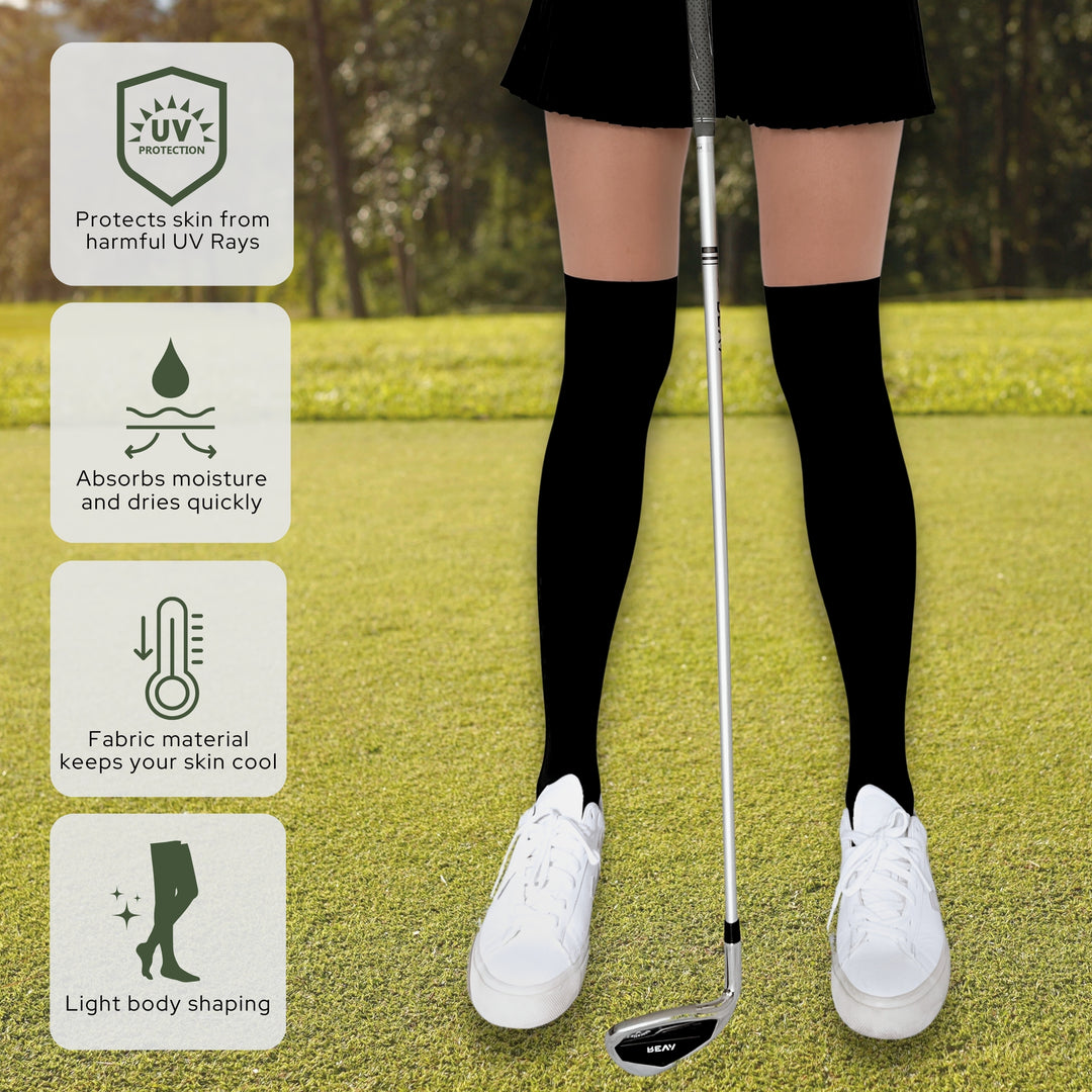 Golf Two-Tone Over-Knee-High Stockings Pantyhose Women's