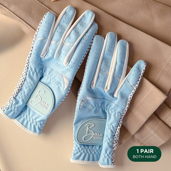 Women's Sky Blue 1 Pair Both Hand Golf Gloves