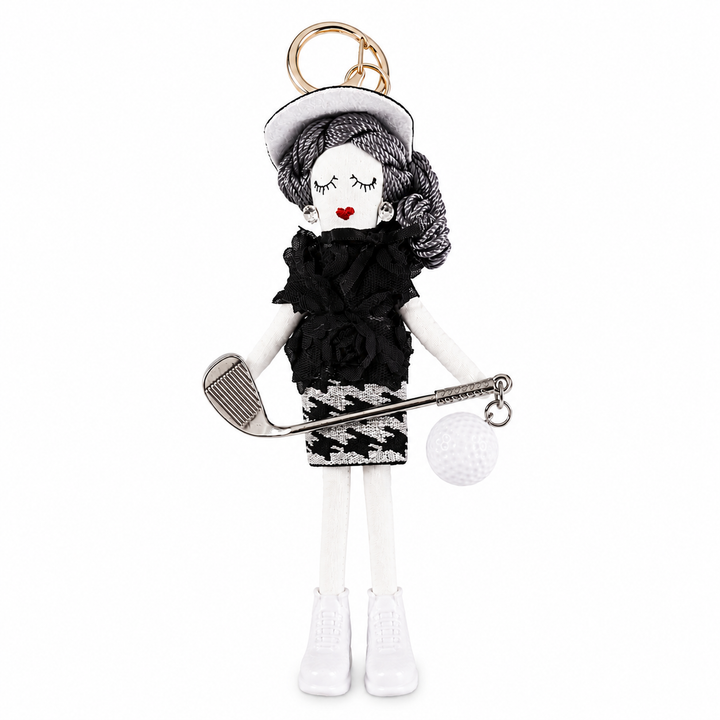Handmade Golf Doll Bag Charm Keychain