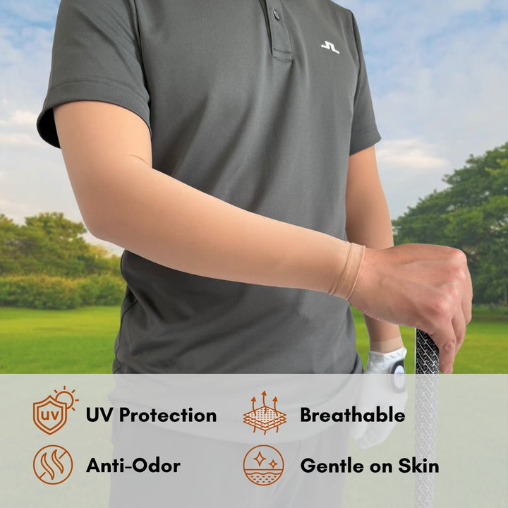 Golf Skin-Fit Arm Sleeves 2 Size 2 Type