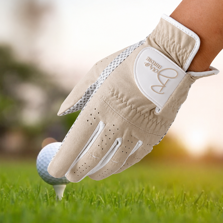 Women's Beige 1 Pair Both Hand Golf Gloves
