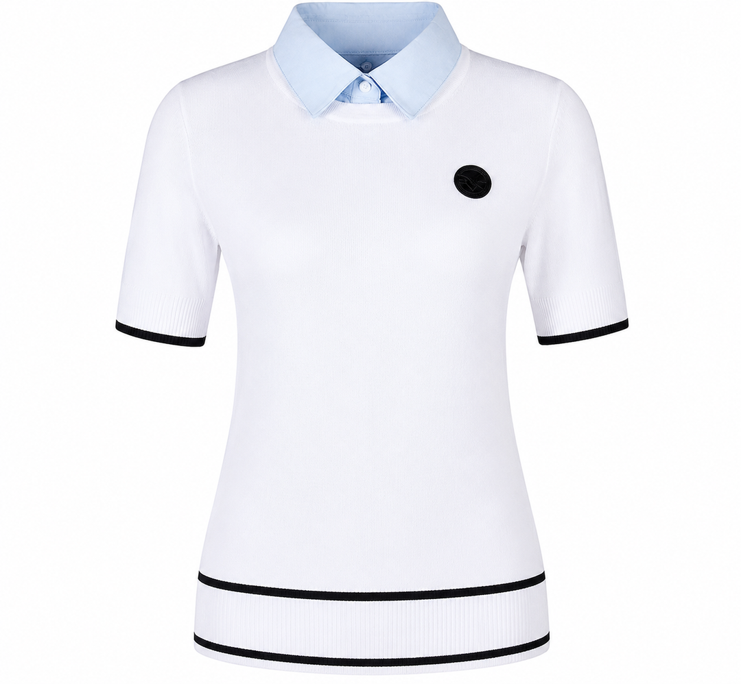 Detachable Collar Round Sweater