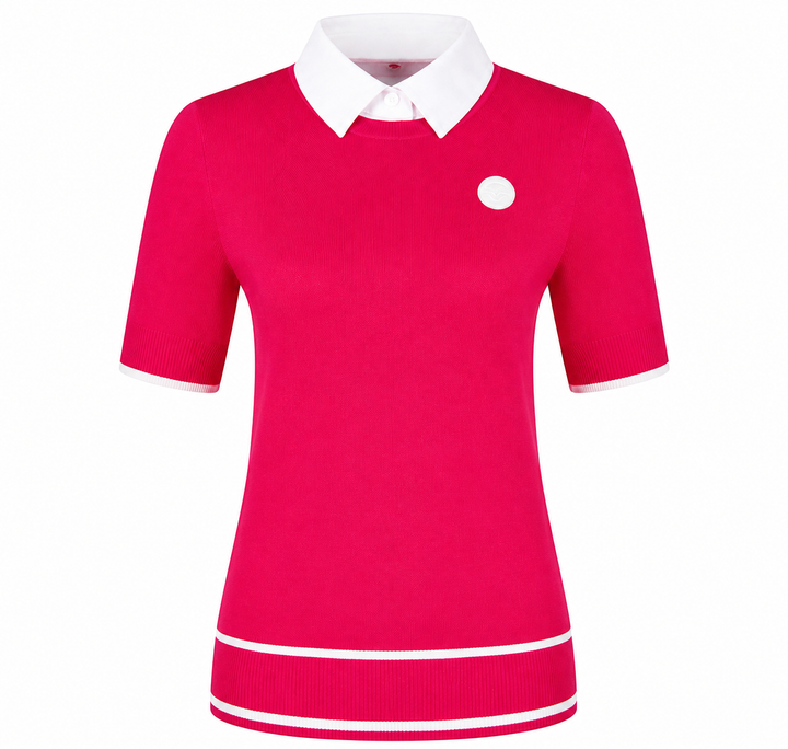 Detachable Collar Round Sweater
