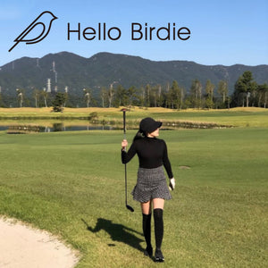 [Hello Birdie] Two Tone Over Knee Stocking(White&Black)