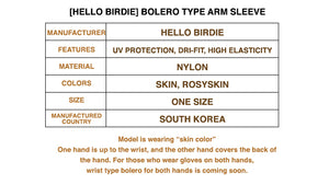 [HelloBirdie] Bolero Type Arm Sleeve