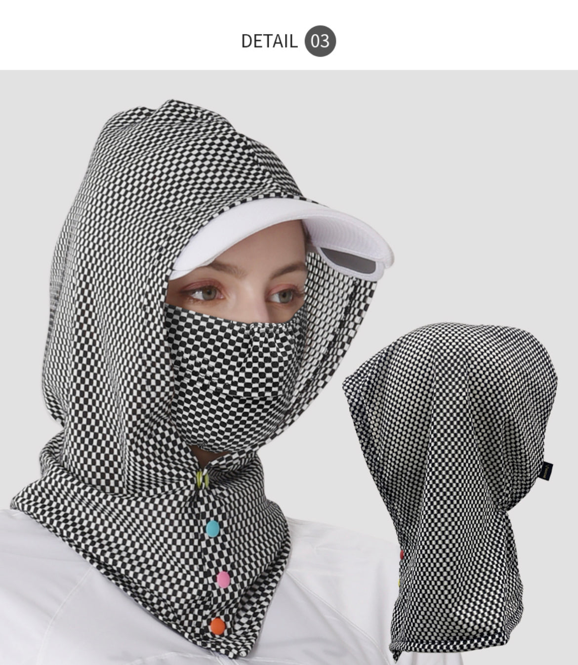 [Ariche] Ventilated Mesh Hood Neck Cover