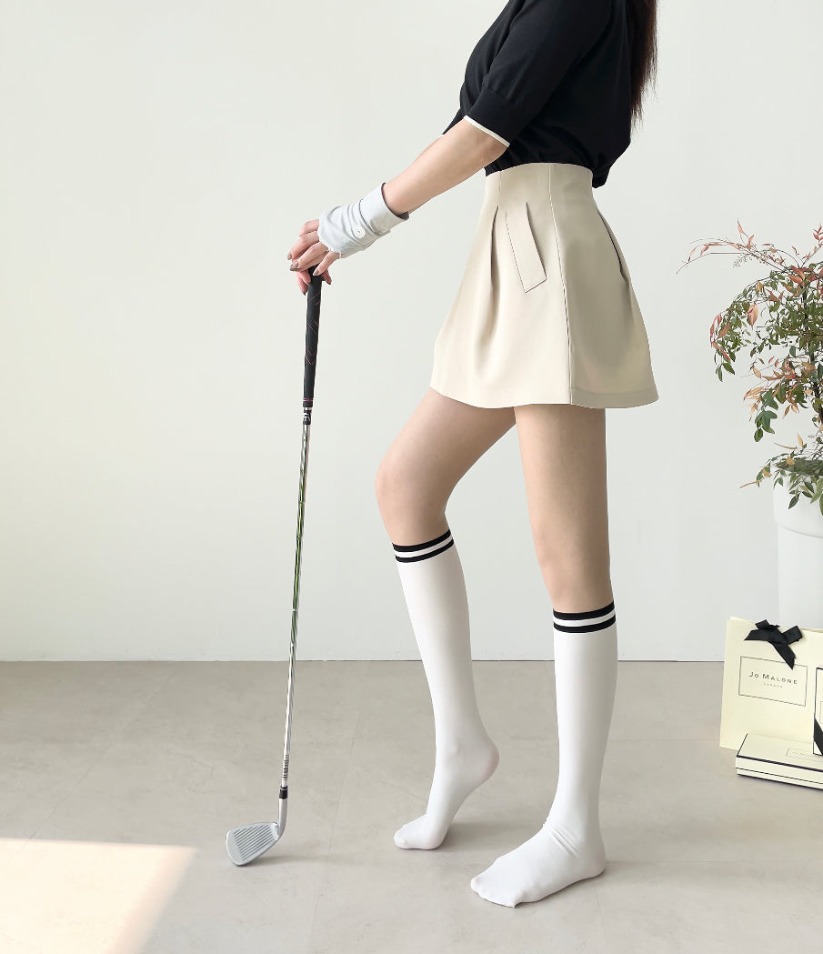 [Gamsungtex] Ringle Two Tone Knee Socks Stocking