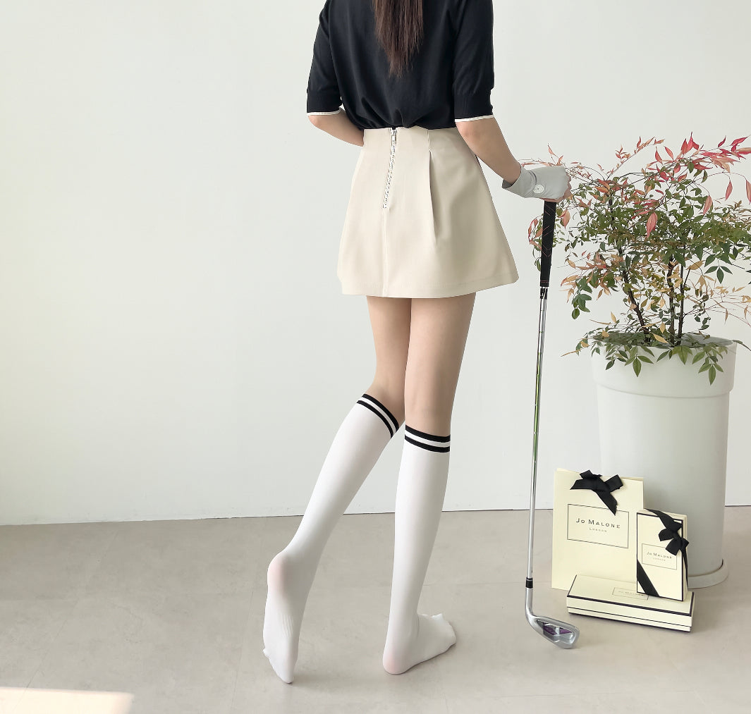 [Gamsungtex] Ringle Two Tone Knee Socks Stocking