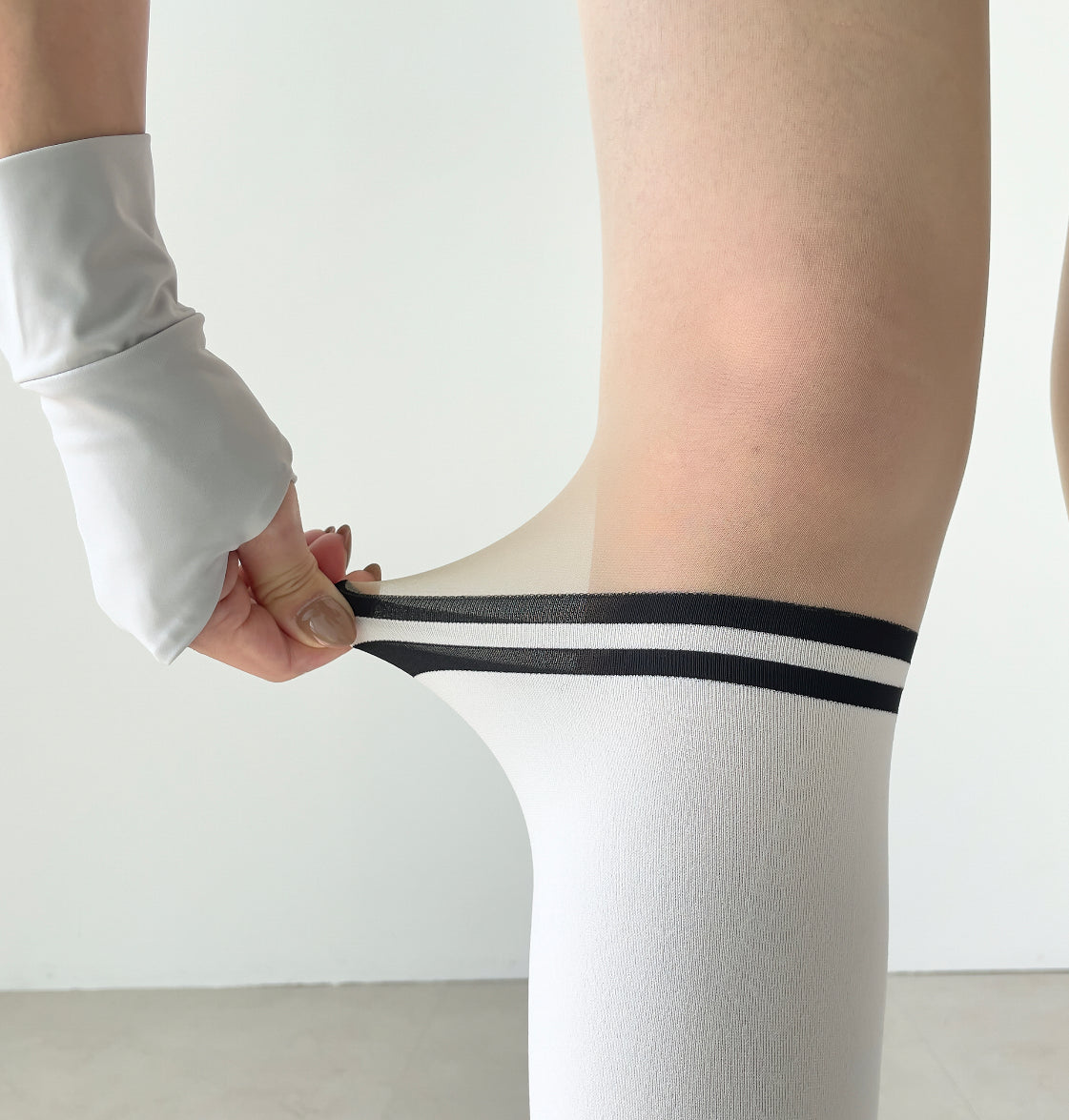 [Gamsungtex] Ringle Two Tone Knee Socks Stocking