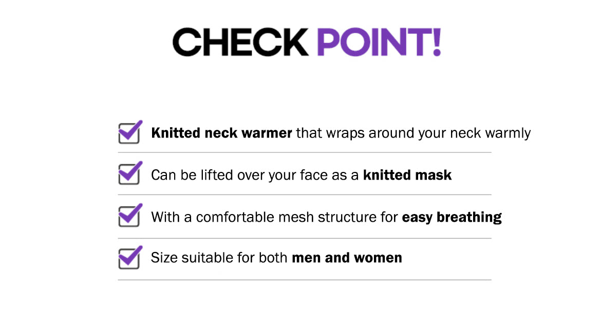 Knit Mesh Neck Warmer