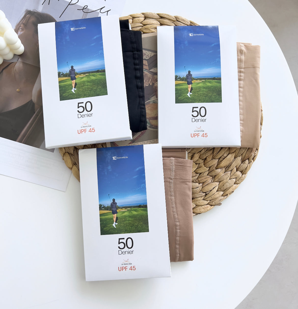 [Bonneterie] 50D Golf Stocking for Spring and Autumn