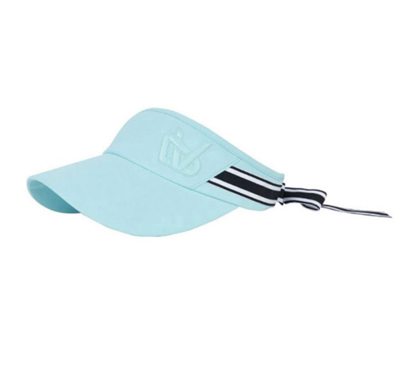 [DUVIK] Ribbon Sun Visor-Red, Light Pink, Mint,