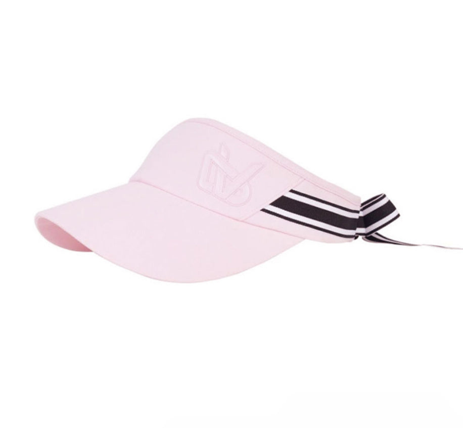 Golf Ribbon Sun Visor-Red, Light Pink, Mint,