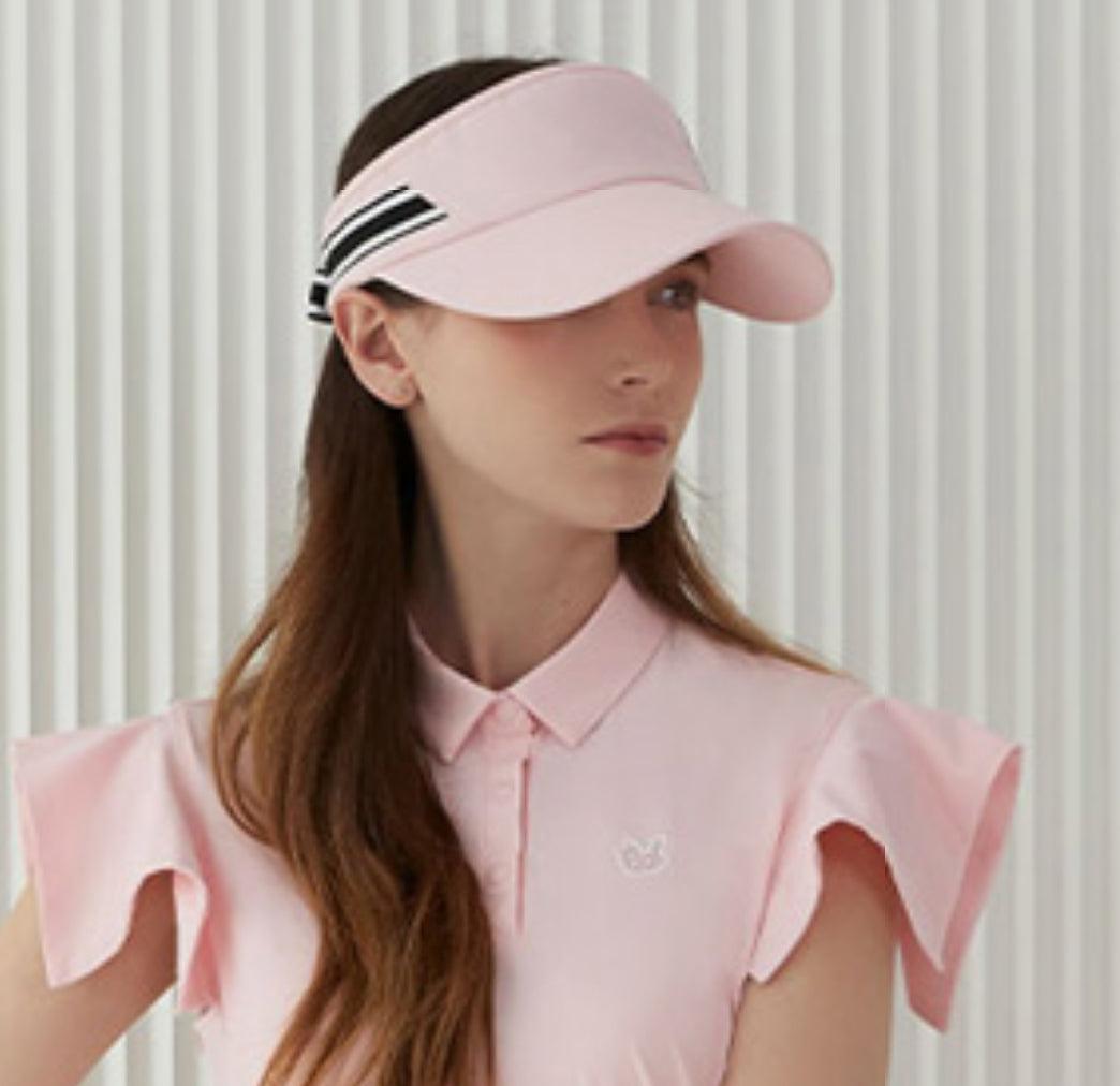 [DUVIK] Ribbon Sun Visor-Red, Light Pink, Mint,