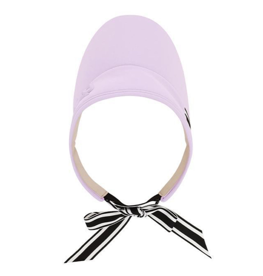 [DUVIK] Ribbon Sun Visor-Camel, Beige, Violet, Black