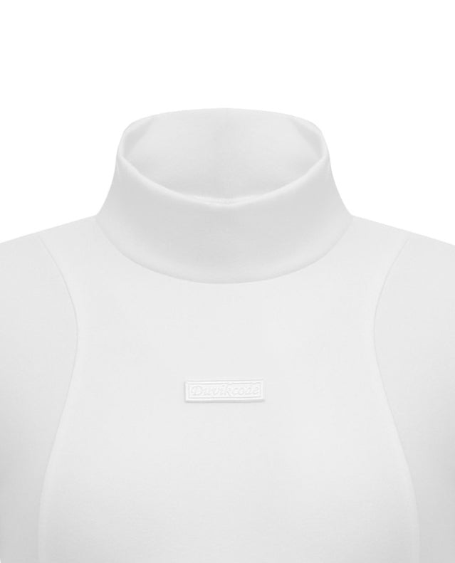 Half-neck 3D line T-shirt