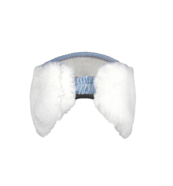 Corduroy earflap fur sun visor