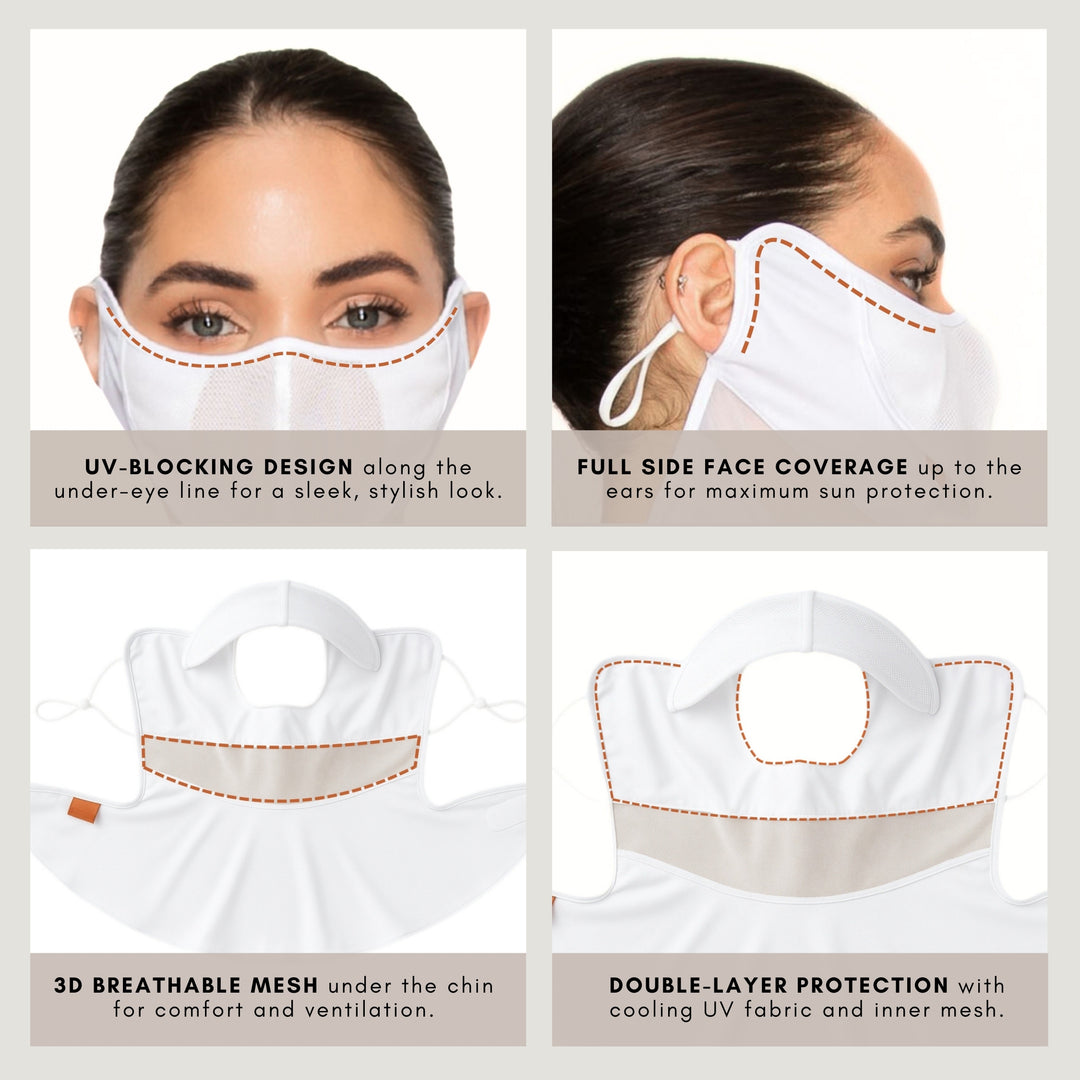 Premium Golf Cooling Face Mask UV Protection