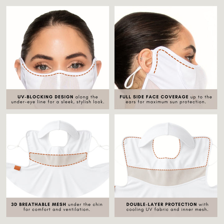 Premium Golf Cooling Face Mask UV Protection
