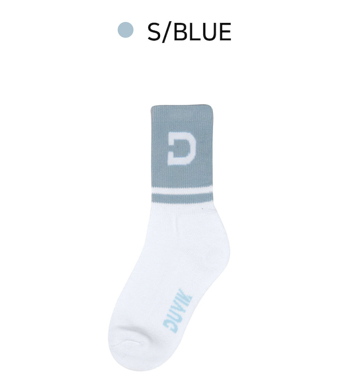 Color-blocked mid-calf socks