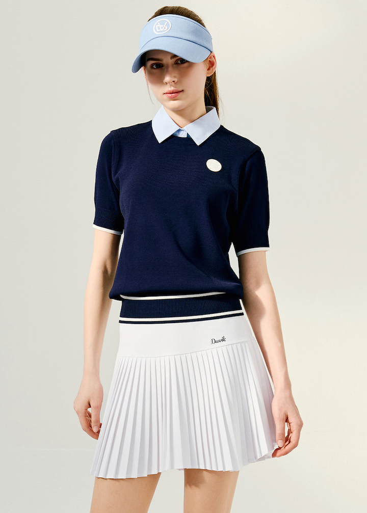 Detachable Collar Round Sweater