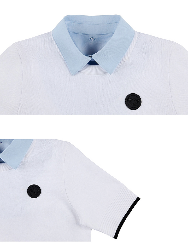 Detachable Collar Round Sweater