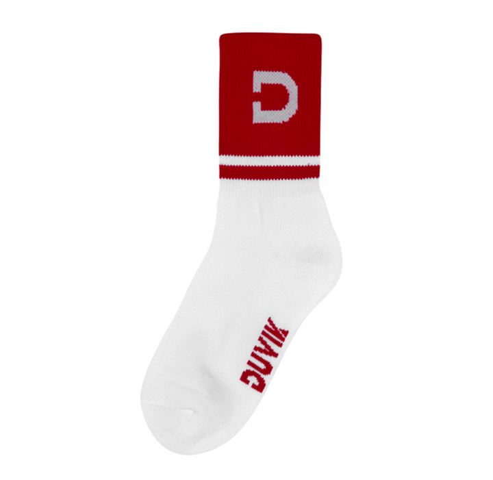 Color-blocked mid-calf socks