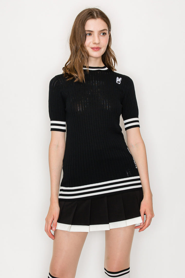 Short Sleeve Cool Knit Two Line