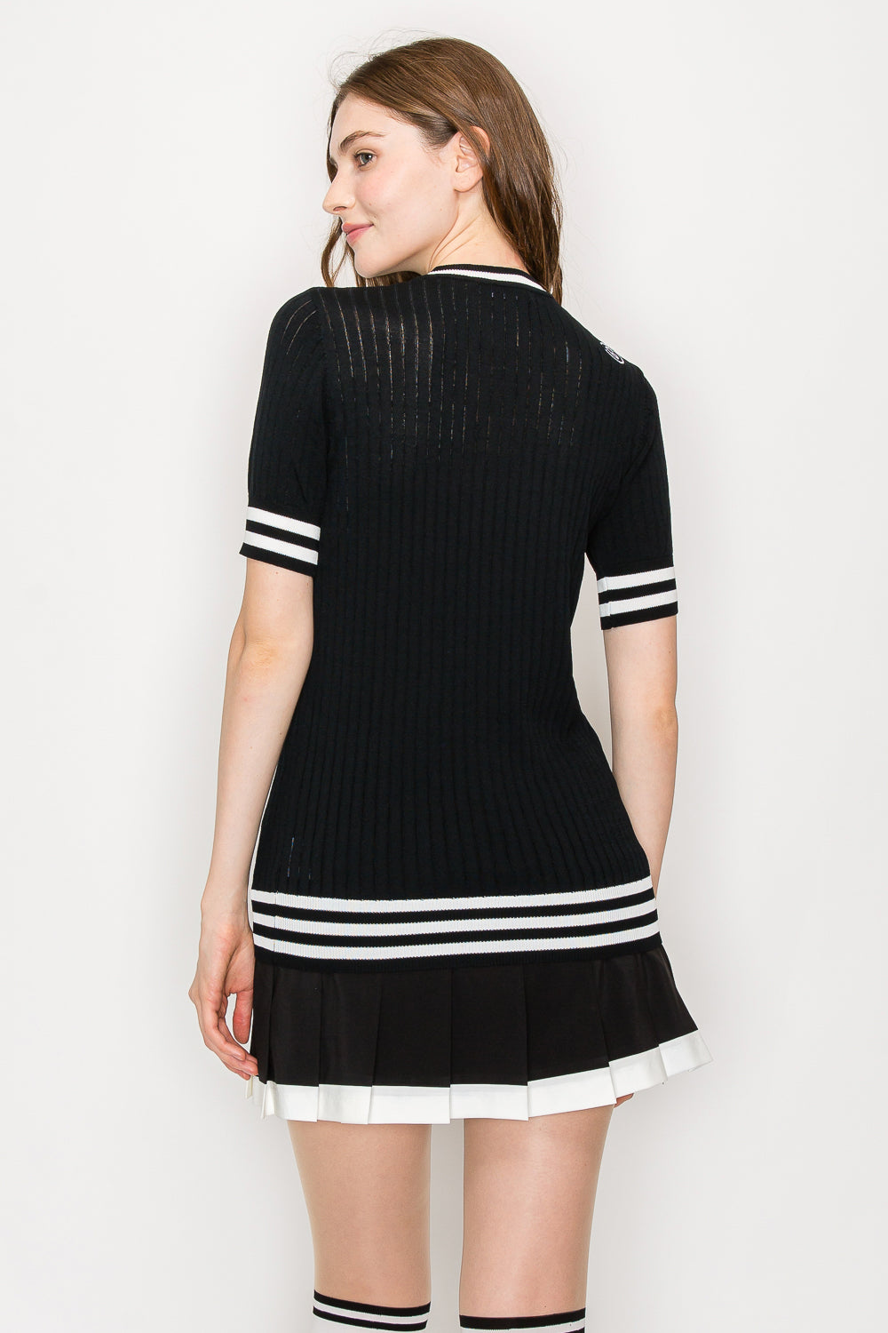 Short Sleeve Cool Knit Two Line