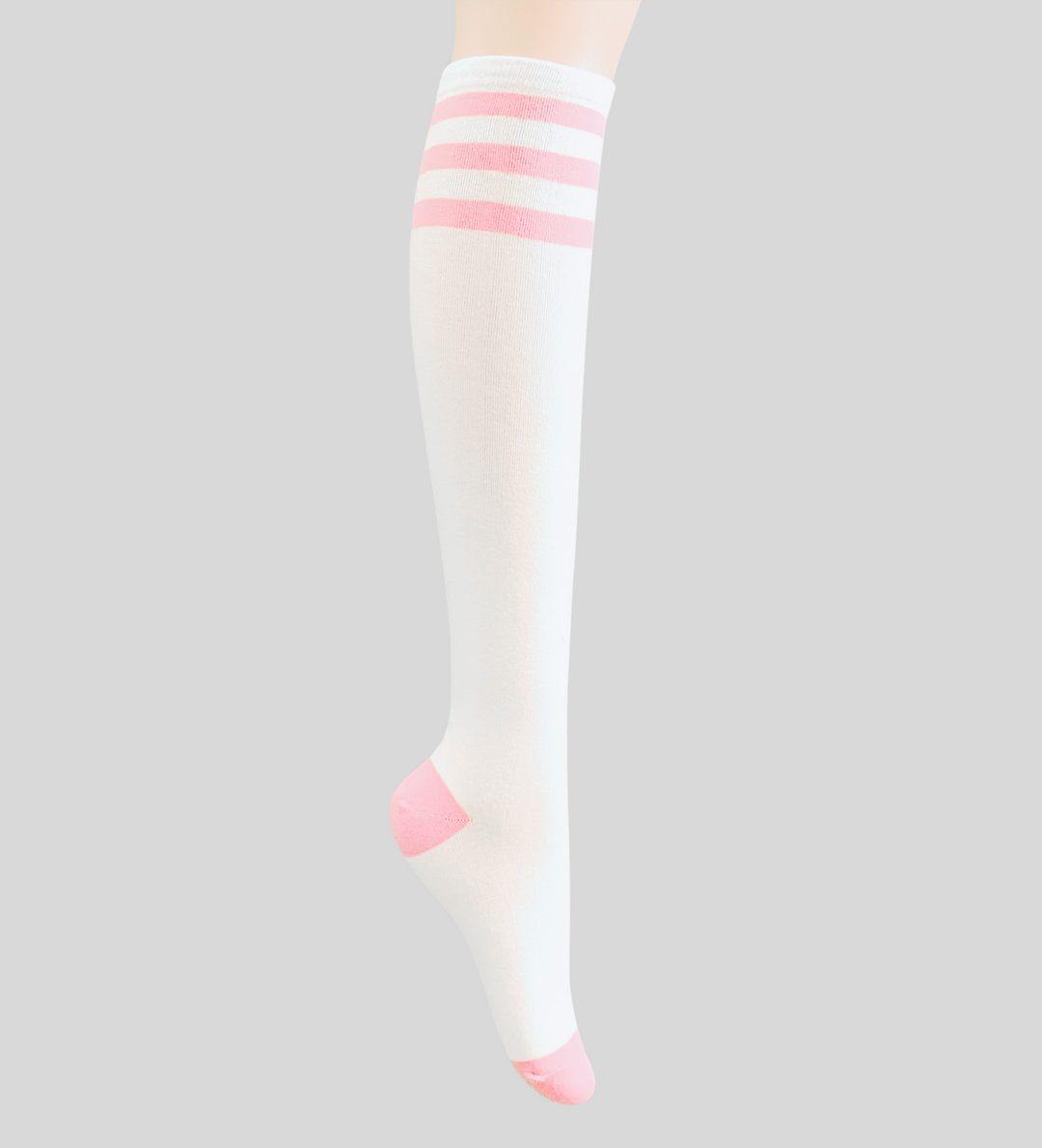 Golf Three-Striped Color Knee-High Socks