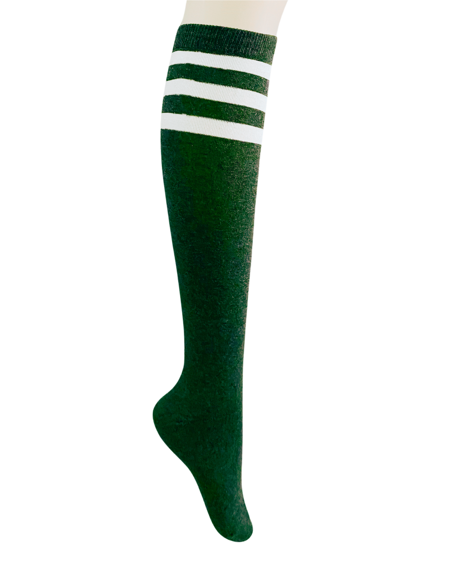 Golf Three-Striped Color Knee-High Socks