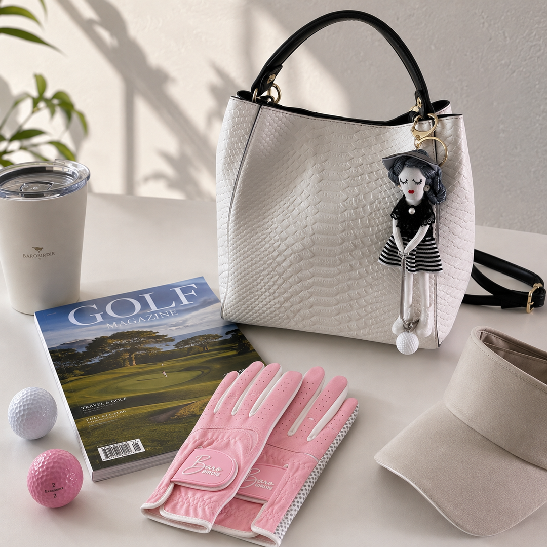Handmade Golf Doll Bag Charm Keychain