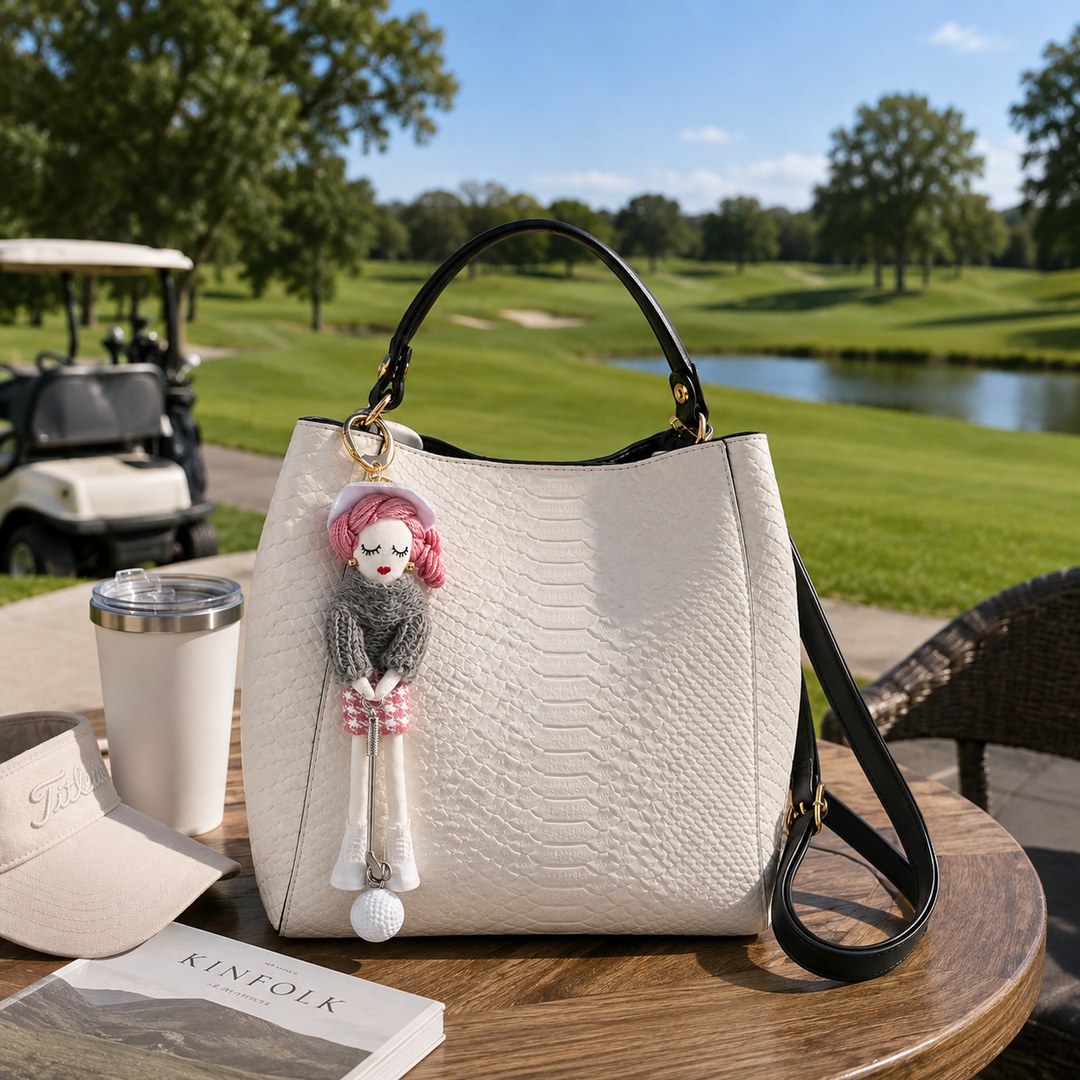 Handmade Golf Doll Bag Charm Keychain