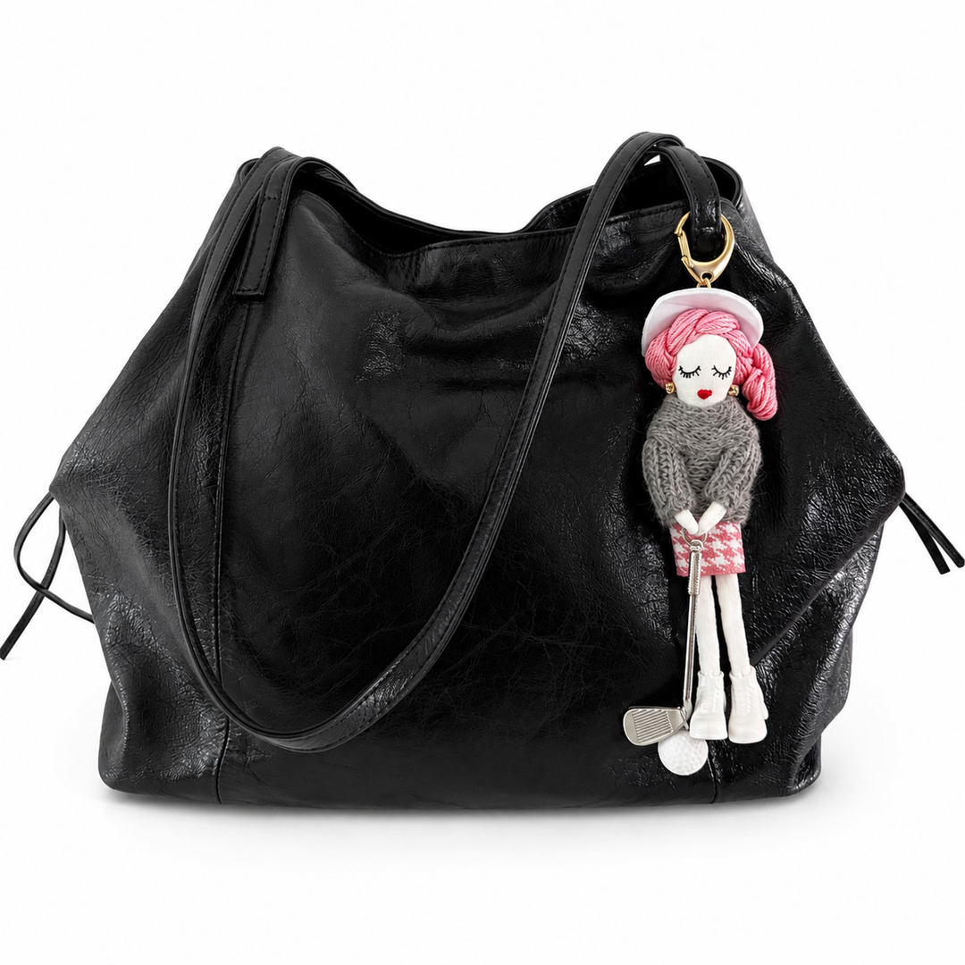 Handmade Golf Doll Bag Charm Keychain